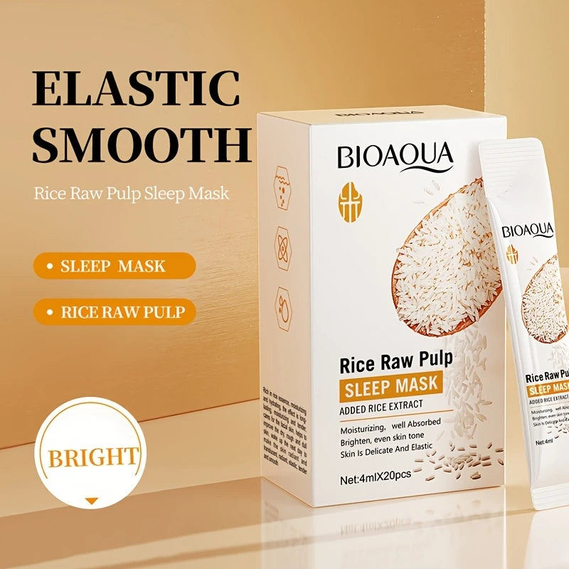 BIOAQUA Rice Raw Pulp Sleeping Mask (20pcs)