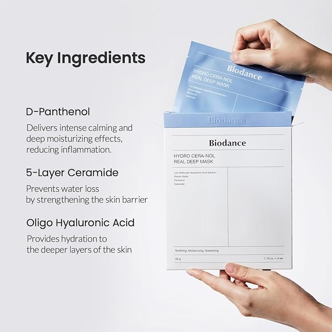 Biodance Bio Mask - Collagen, Cera-nol, Sea Kelp 34g x4ea