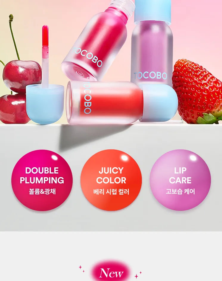 TOCOBO - Juicy Berry Plumping Lip Oil - 8 Colours