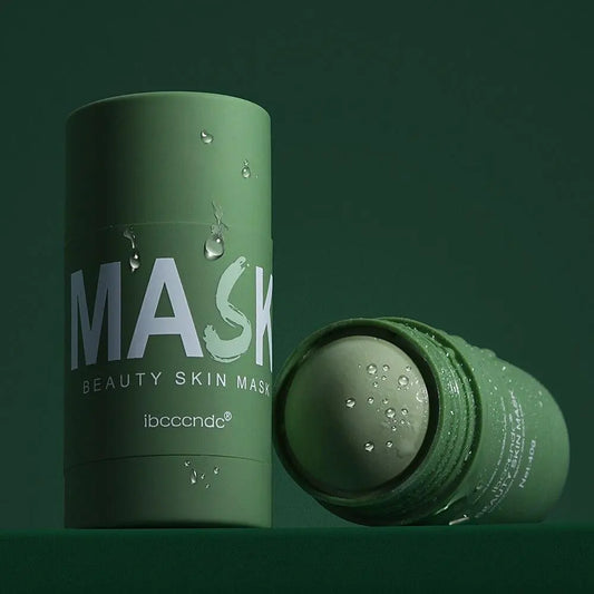 Green Tea Solid Mask Stick, Hypoallergenic, Formaldehyde Free, Unscented, Cleansing, Moisturizing, Oil Control, for All Skin Types, Combination Skin