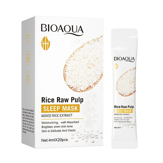 BIOAQUA Rice Raw Pulp Sleeping Mask (20pcs)