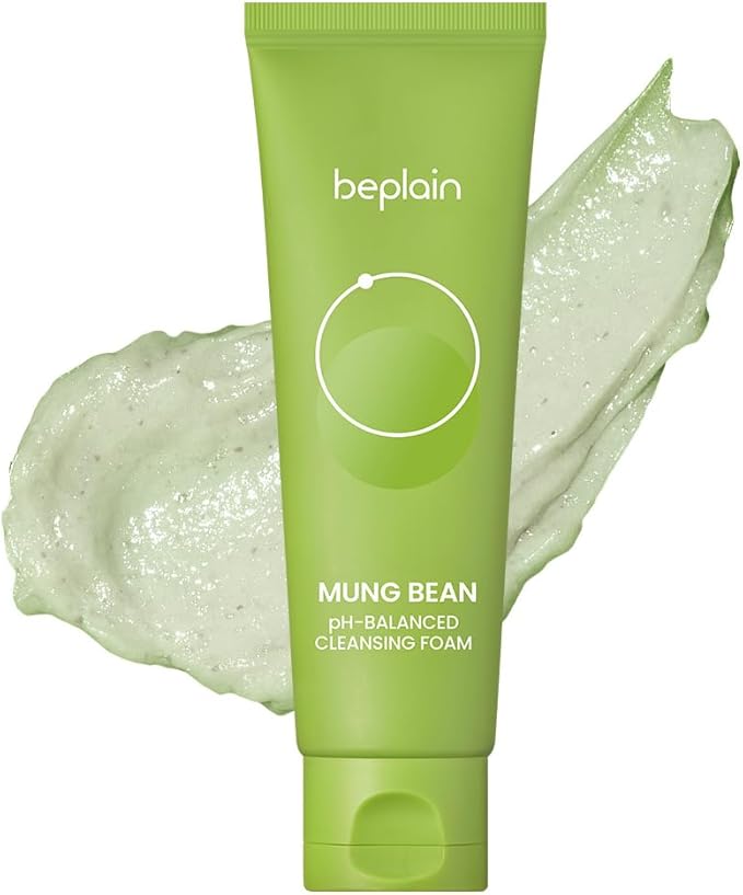 beplain Mung Bean pH-Balanced Cleansing Foam (80ml)