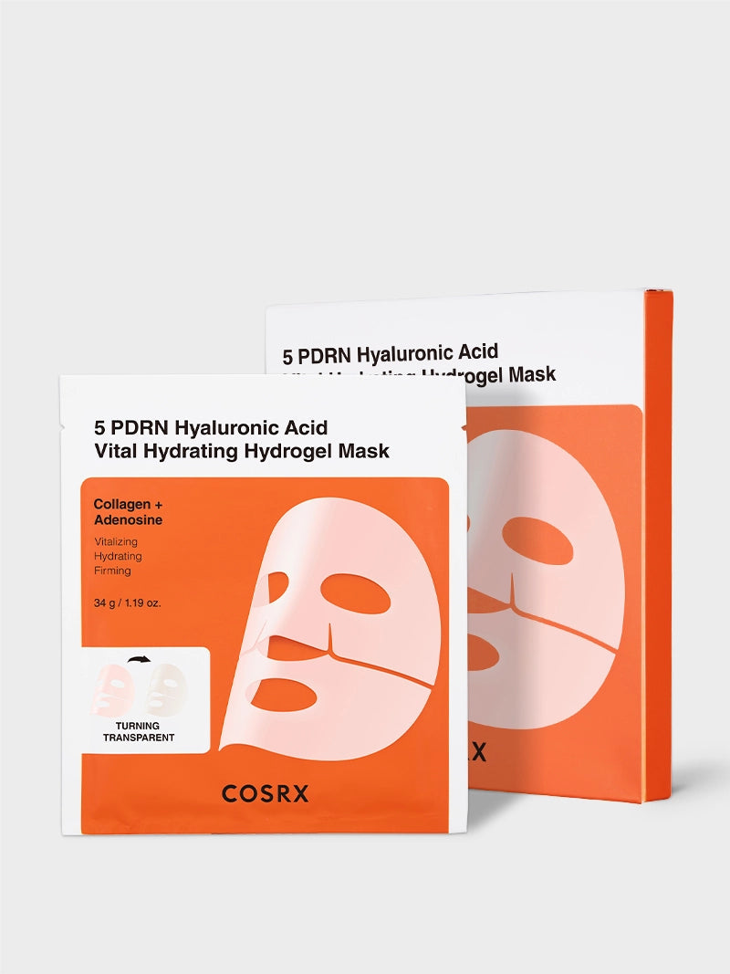 COSRX 5 PDRN Hyaluronic Acid Vital Hydrating Hydrogel Mask Set 3 Sheets