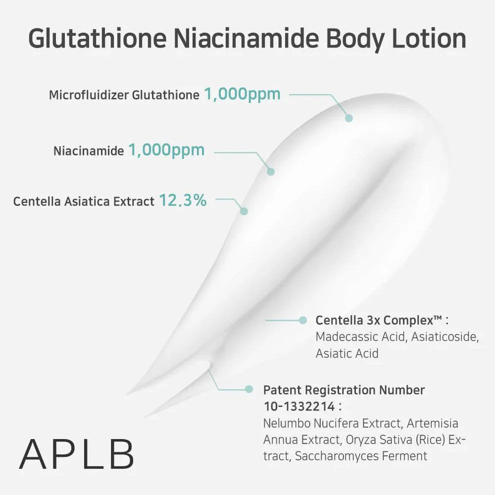 APLB Glutathione Niacinamide Body Lotion (300ml)