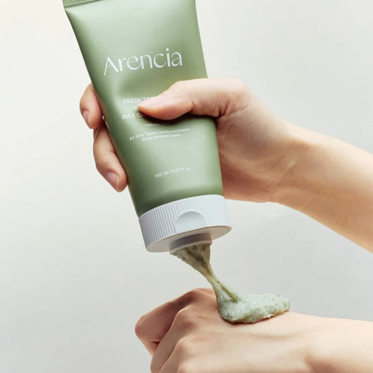 Arencia Green Tea + LHA Deep Pore Rice Cake Cleanser (150g)