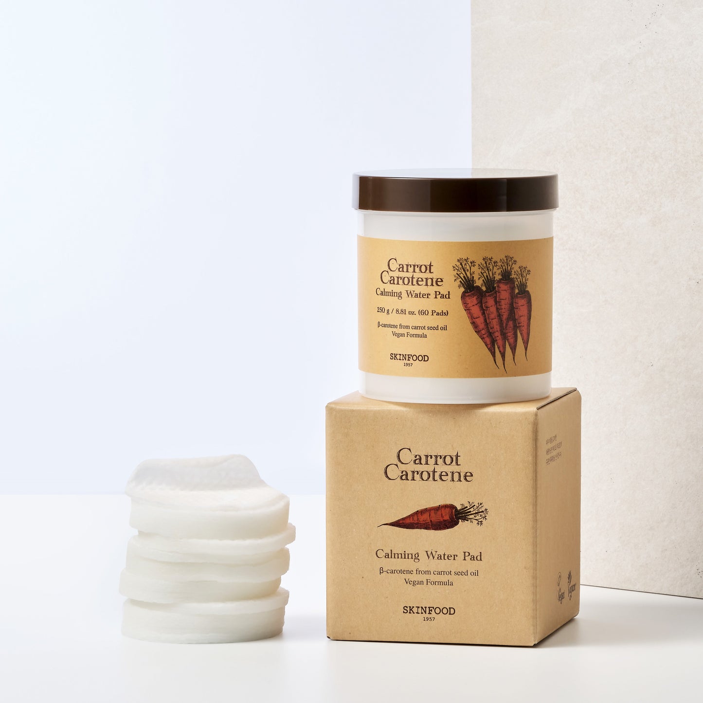 SKINFOOD Carrot Carotene Calming Water Pad 60 Pads